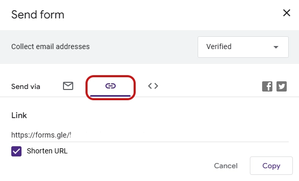 How to share a Google Form via a link. 