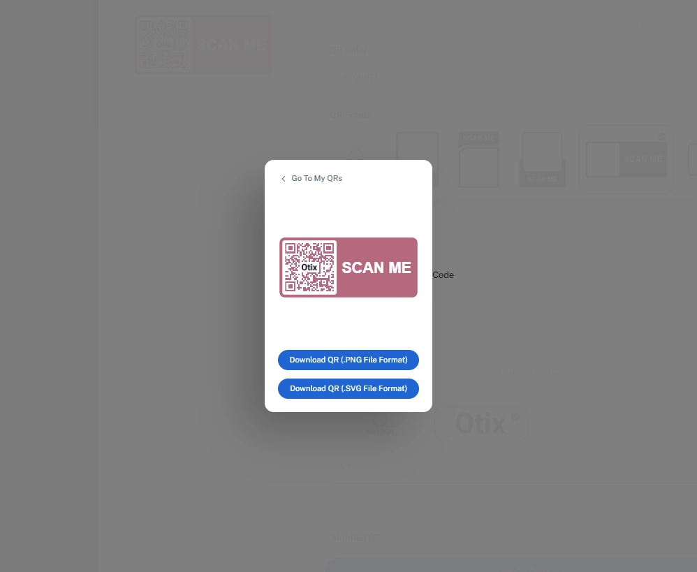 qrcd download QR code sample